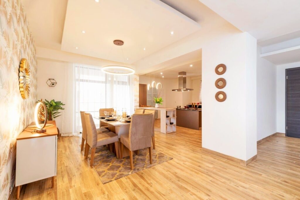 Rumaisa Duplexes Apartment Dining Area and kitchen