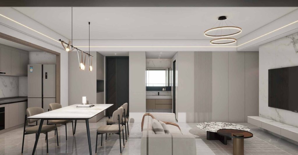 the lounge of an apartment at Lillydale in Riverside