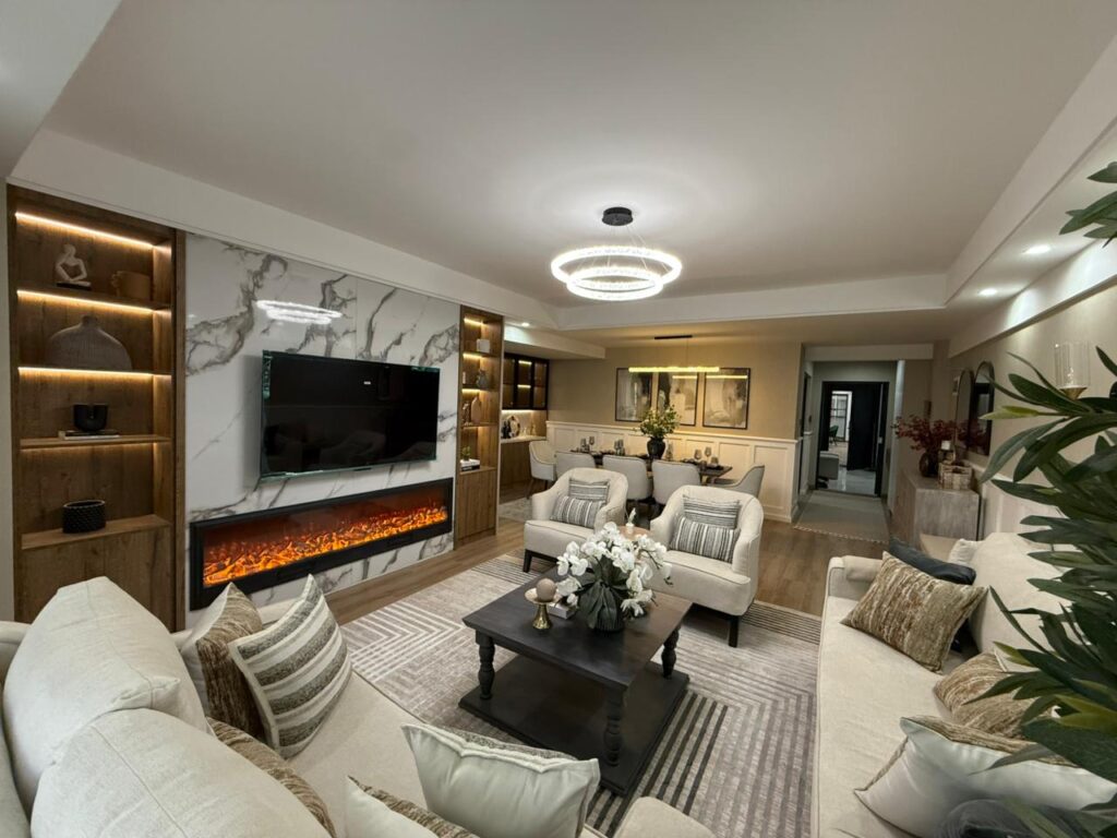 Three Bedroom plus Dsq on Sports road Westlands Apartment lounge