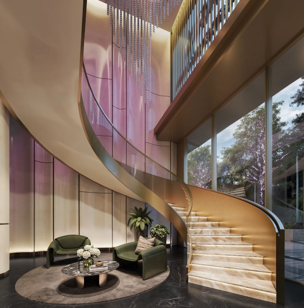 An elegant Staircase at A-one-pandora