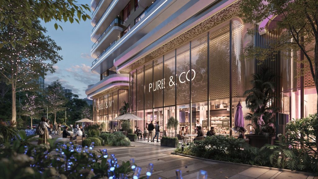 The ground floor of the A-one-pandora with shopping spaces