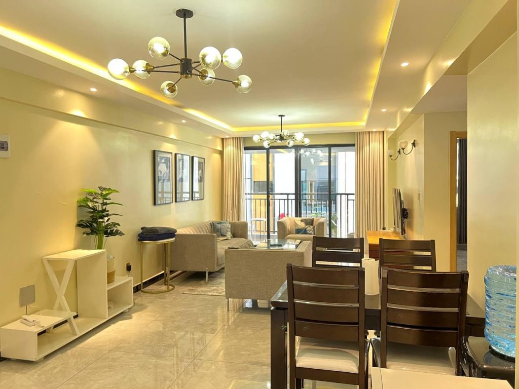 lounge at Two Bedroom Furnished Apartment in Kileleshwa