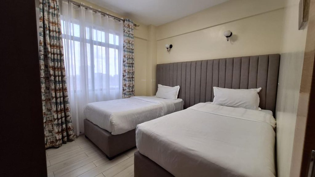 the second bedroom at Two Bedroom Furnished Apartment in Kileleshwa