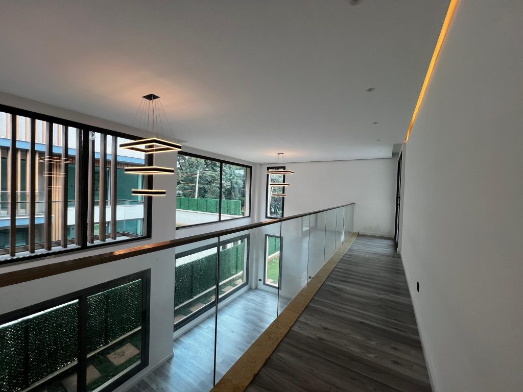 view of the lounge from the second floor at Five Bedroom Villa in Lavington Nairobi