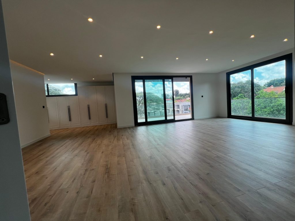 Expansive bedroom with walk-in closet at Five Bedroom Villa in Lavington Nairobi