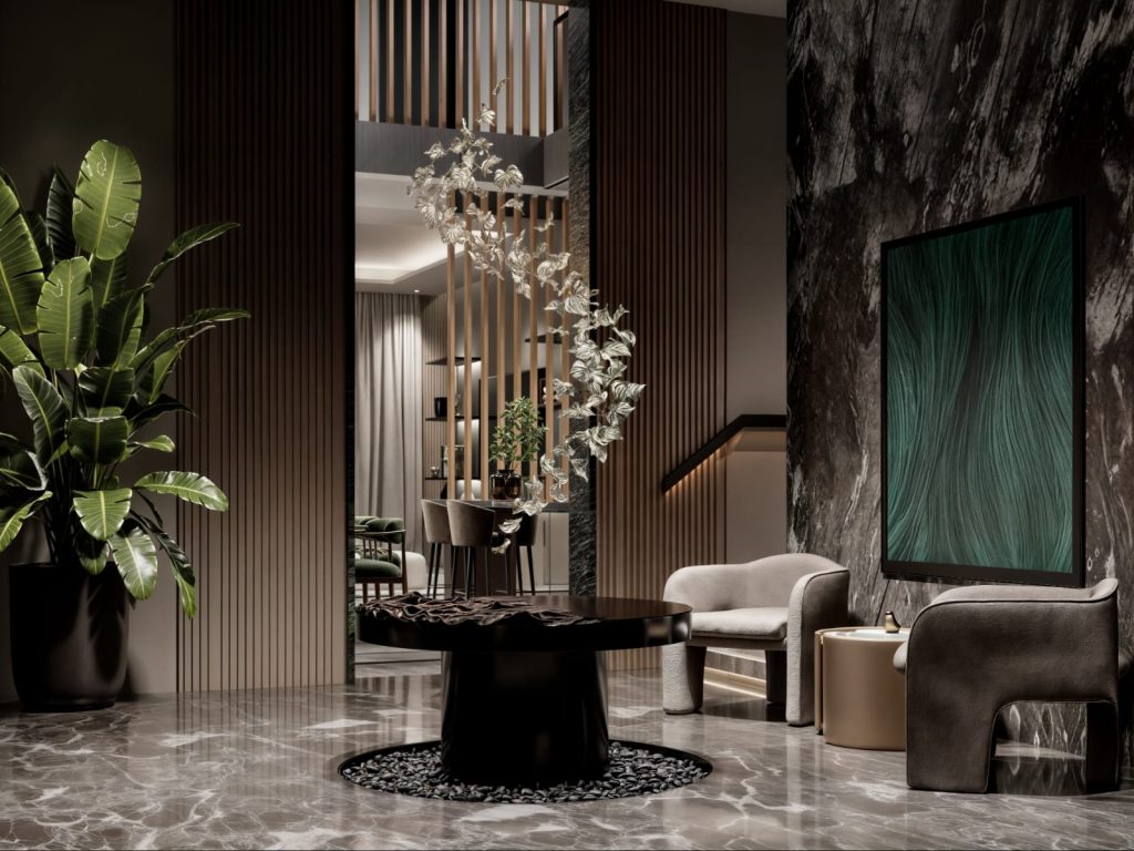 modern interior design inside the Five Bedroom Villas In Karen Nairobi