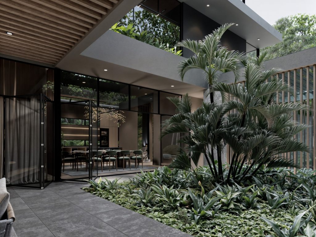 a garden at Five Bedroom Villas In Karen Nairobi