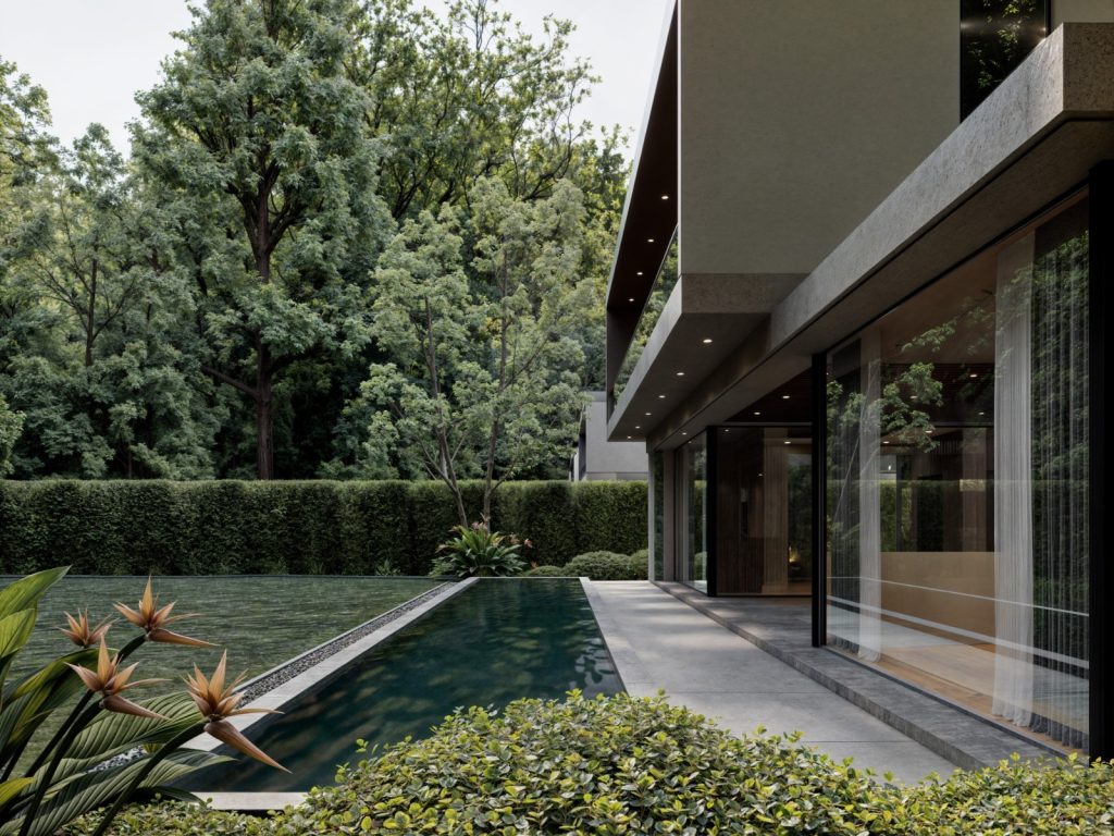 swimming pool at Five Bedroom Villas In Karen Nairobi