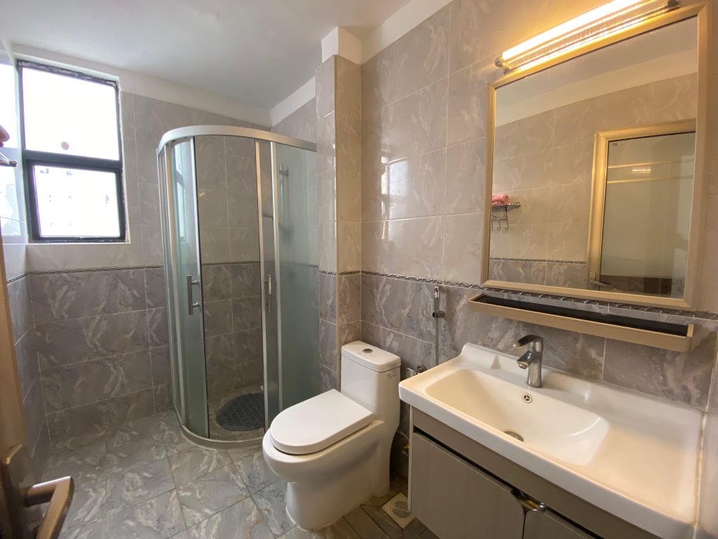 shared bathroom at Kilimani Furnished 2 Bedroom Apartment with Heated Pool