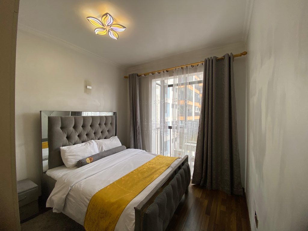 the 2nd bedroom at Kilimani Furnished 2 Bedroom Apartment with Heated Pool