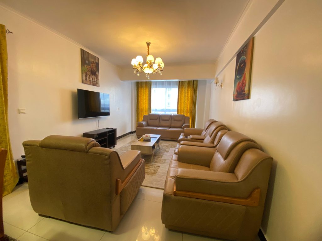 Fully Serviced 3 Bedroom Apartment in Kilimani Living room