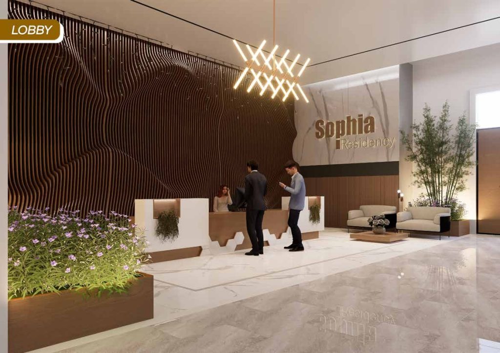 Sophia Residency Entrace and reception area