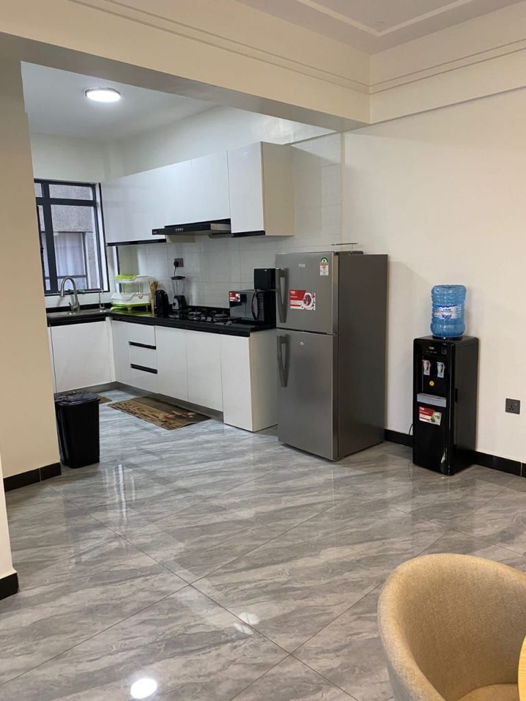 Furnished 1 bed apartment near Kilimani mall, Kitchen