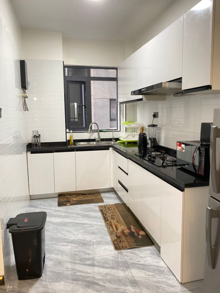 Furnished 1 bed apartment near Kilimani mall, Kitchen