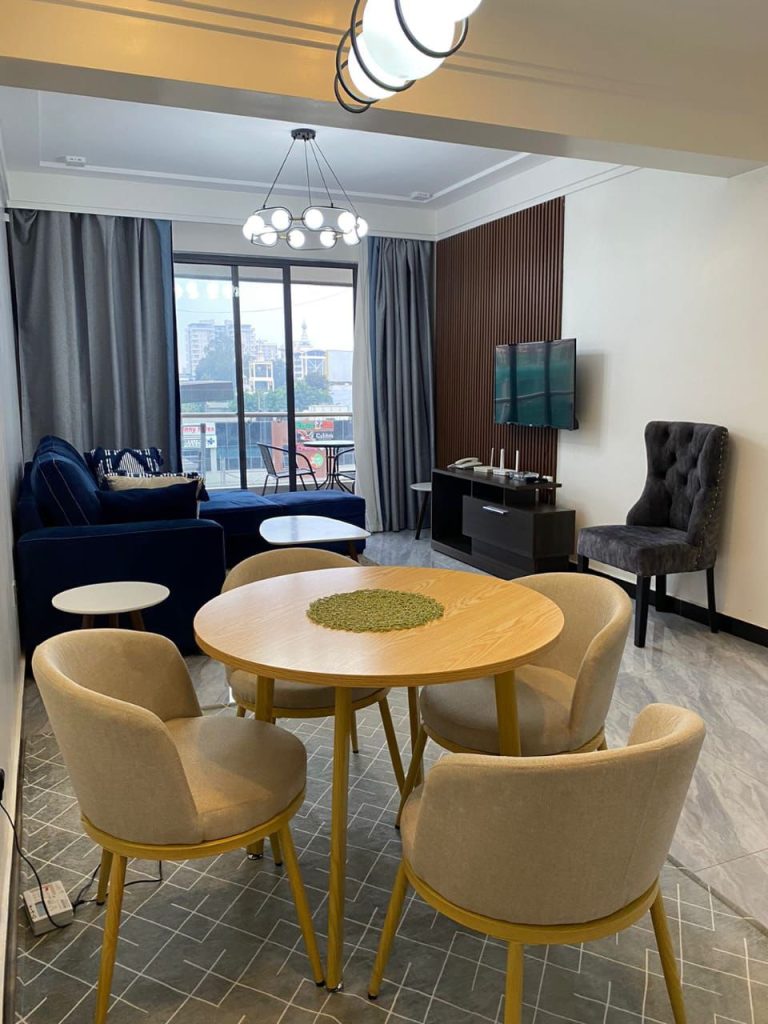 the lounge at Furnished 1 bed apartment near Kilimani mall