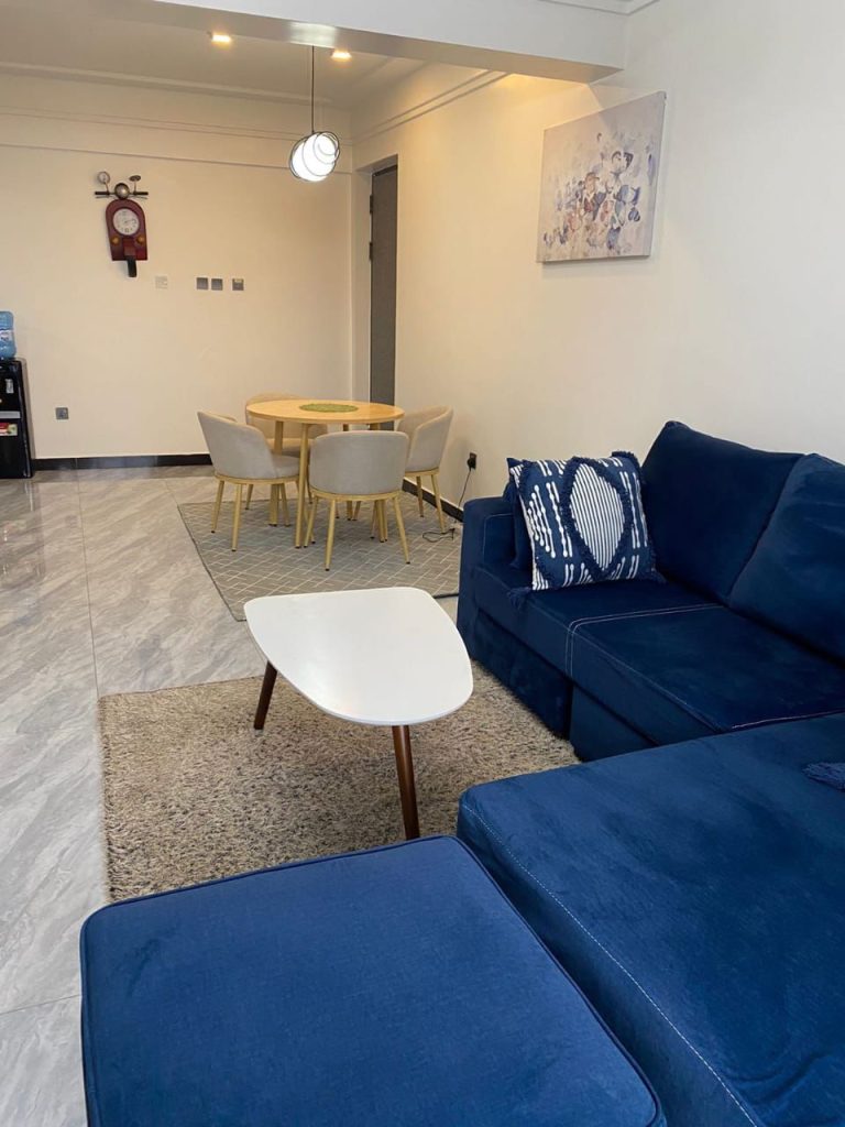Furnished 1 bed apartment near Kilimani mall,lounge