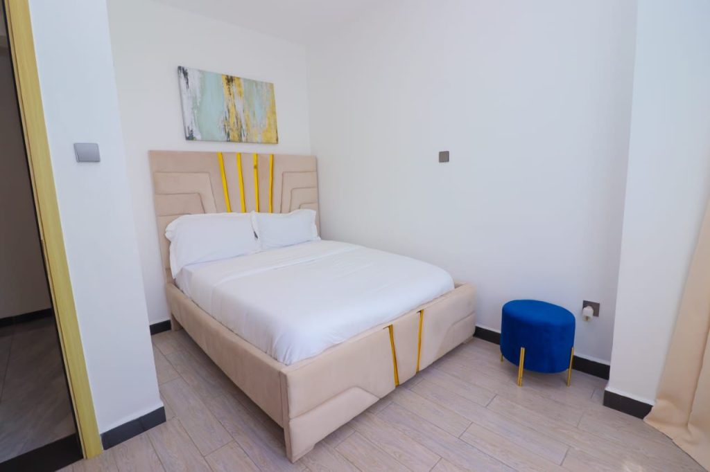 the third bedroom at Furnished 3 Bedroom Airbnb in Kilimani