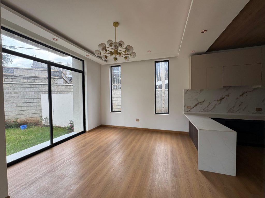 open plan kitchen at Five Bedroom Townhouses in Lavington