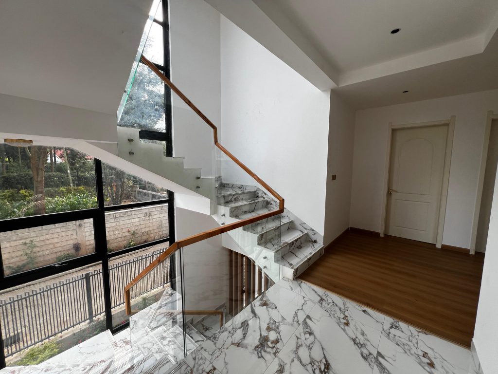 the 3rd floor stairs at Five Bedroom Townhouses in Lavington