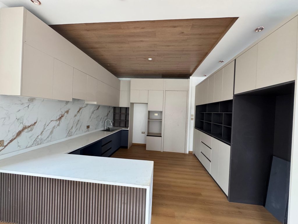 expansive open plan kitchen at Five Bedroom Townhouses in Lavington