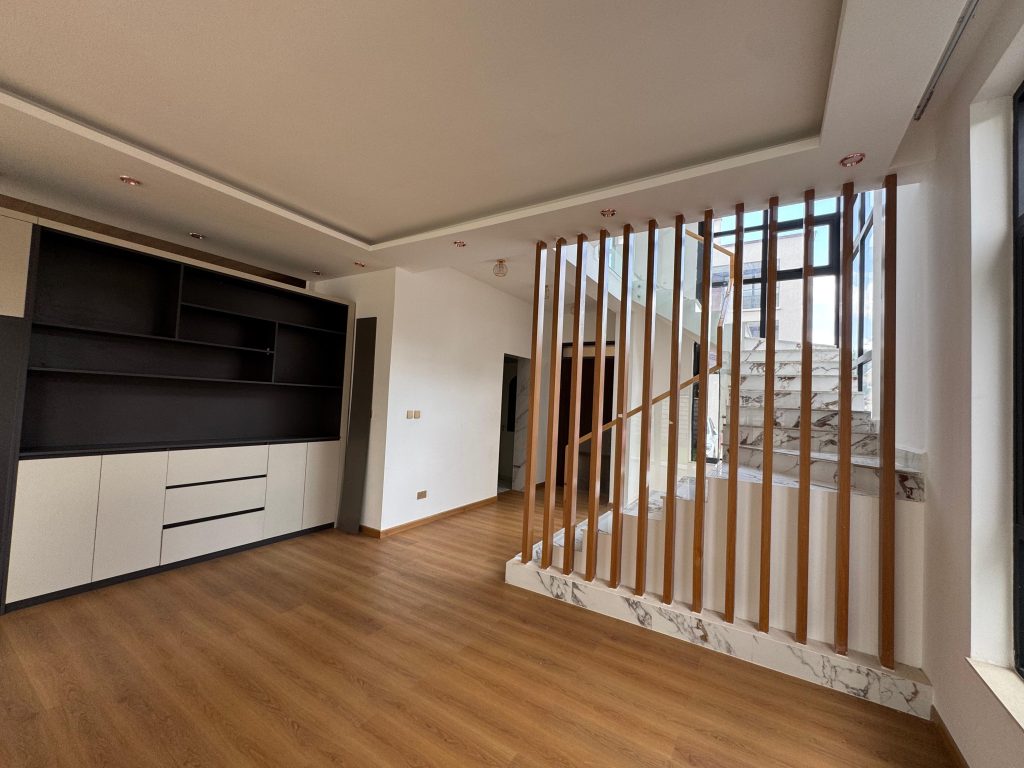 white and black cabinets at Five Bedroom Townhouses in Lavington