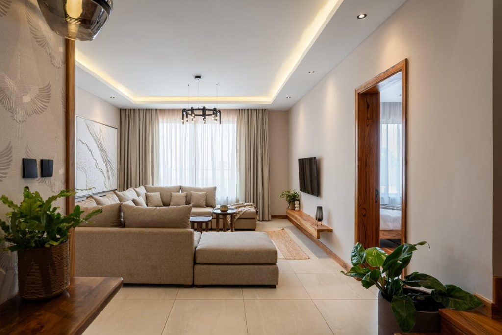 a modern living room at 4 and 5 Bedroom Homes & Villas Loresho Nairobi