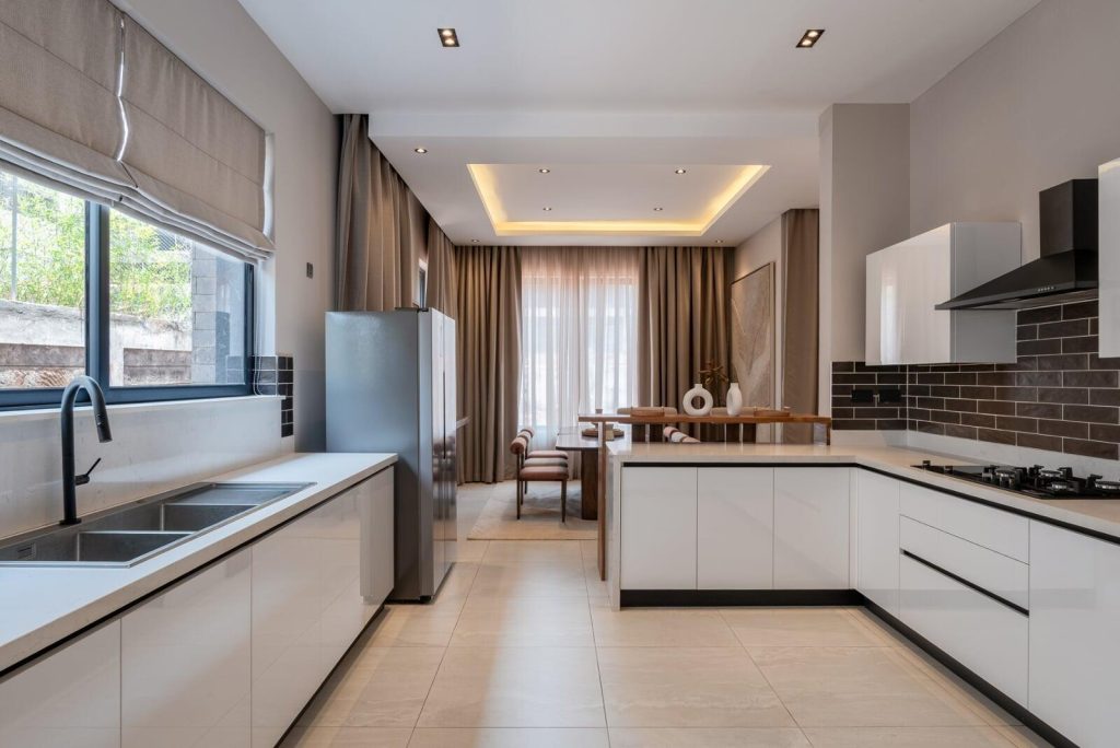 open plan kitchen at 4 and 5 Bedroom Homes & Villas Loresho Nairobi