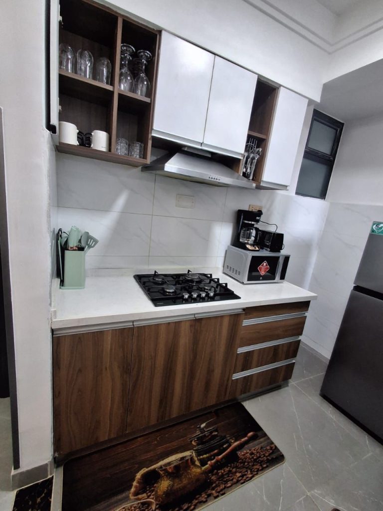 Kitchen at Luxury Furnished 1 Bedroom Apartment in Lavington