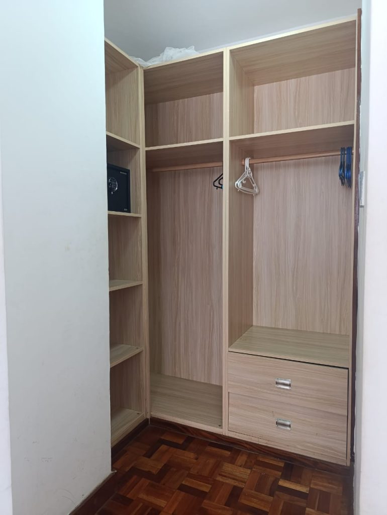 Wardrobe spaces in Best Furnished Apartment in Lavington Nairobi