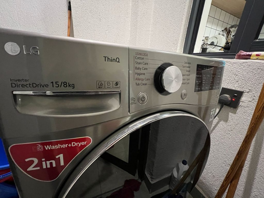 Convenient in-unit washing machine at Ruaka furnished daily and monthly rental in Nairobi for hassle-free laundry.