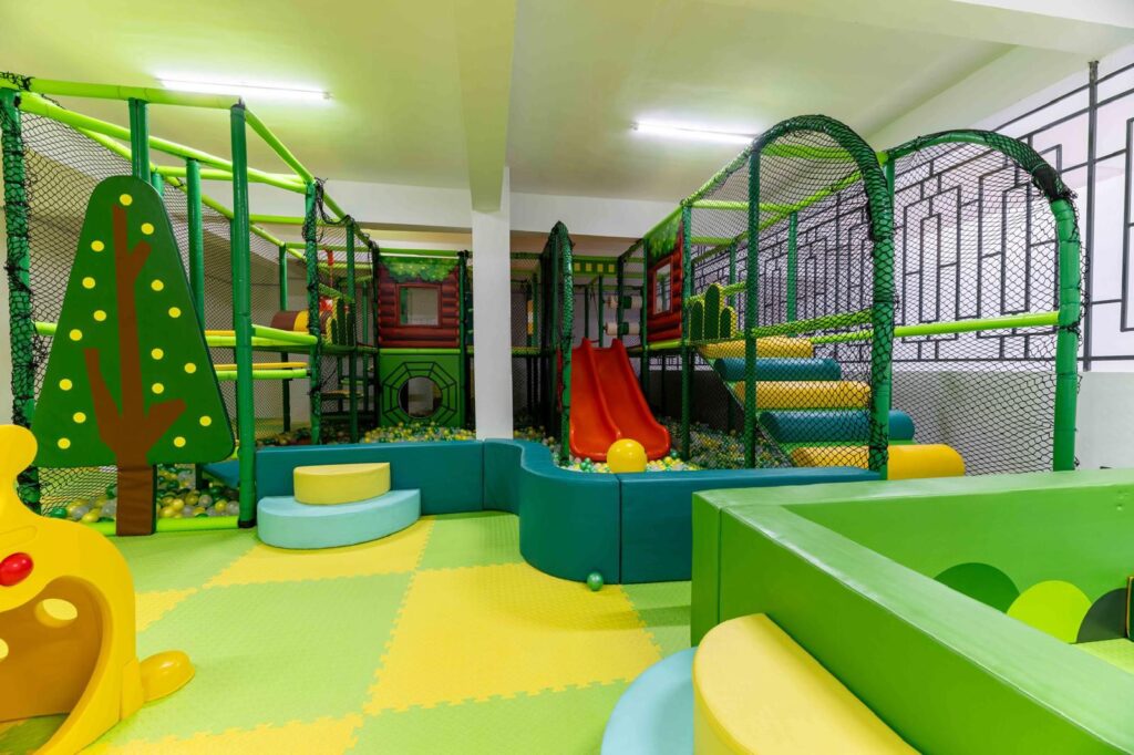 the playing area at the 2 bedroom furnished apartment near juction mall