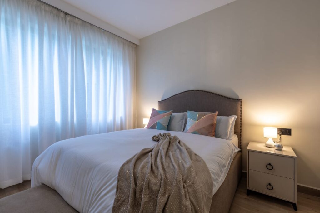 The second bedfoom at 3 bedroom apartment along General Mathenge Gardens