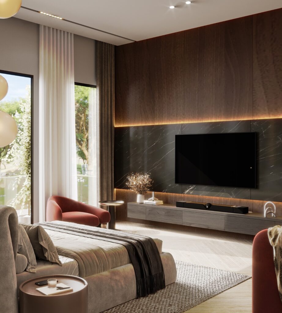 Living area of a house at the Ostrea Villas Karen