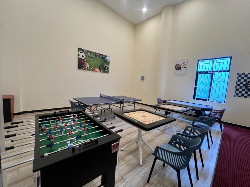 Adults play area at Silver Decks Apartment