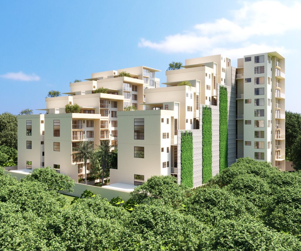 The one at Two rivers view of he building from a far