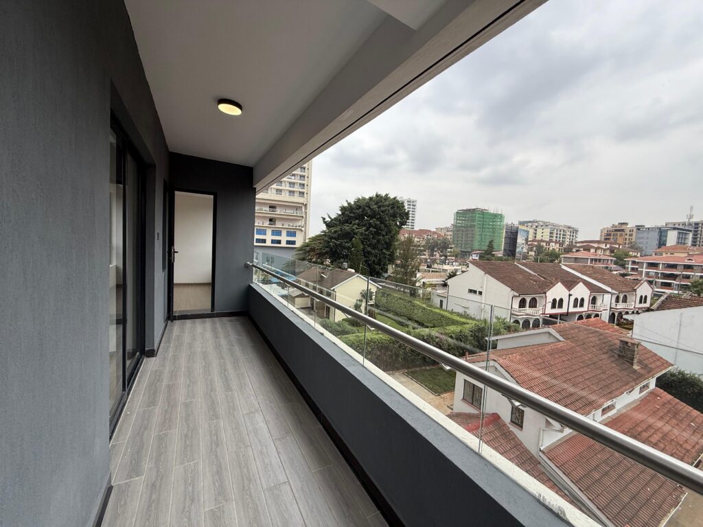 balcony at 1 Bed Apartment near One Padmore Place, Kilimani