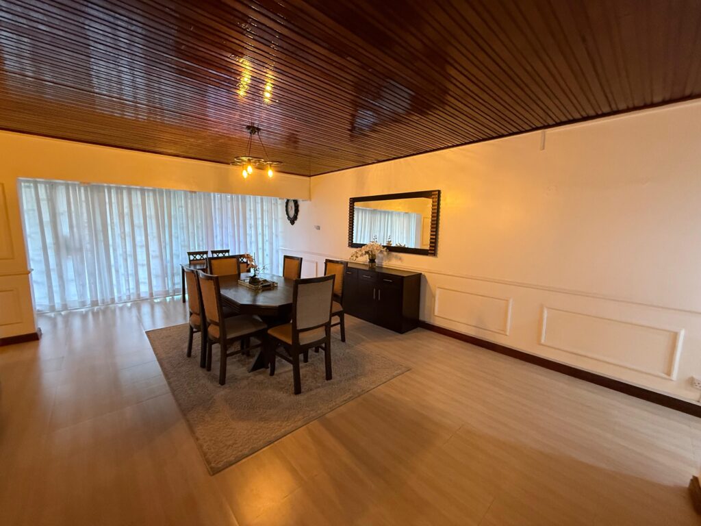 An expansive dining area inside the 4 Bedroom Townhouses Along Ring Road