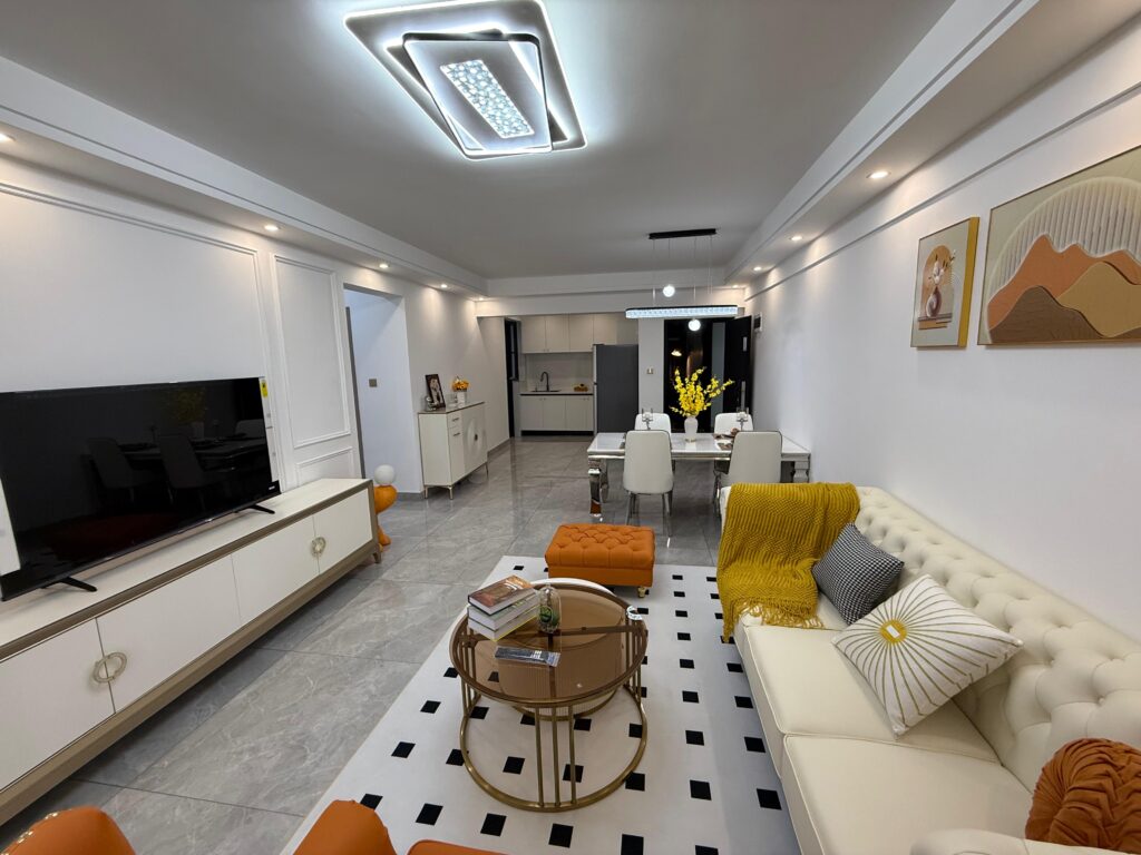 The lounge area at the 2 Bedroom Apartment Along Gatundu Crescent Road