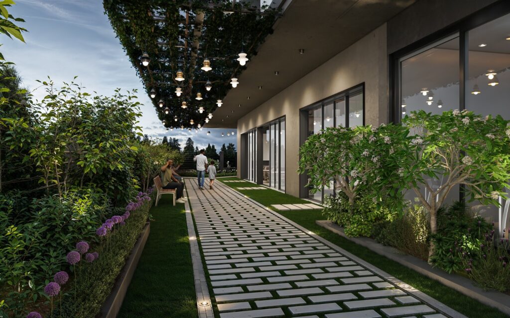 A walking pavement at Fountain Residency Kilimani