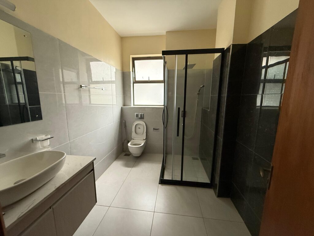 a bathroom at the 3 bedroom Apartment On General Mathenge Road