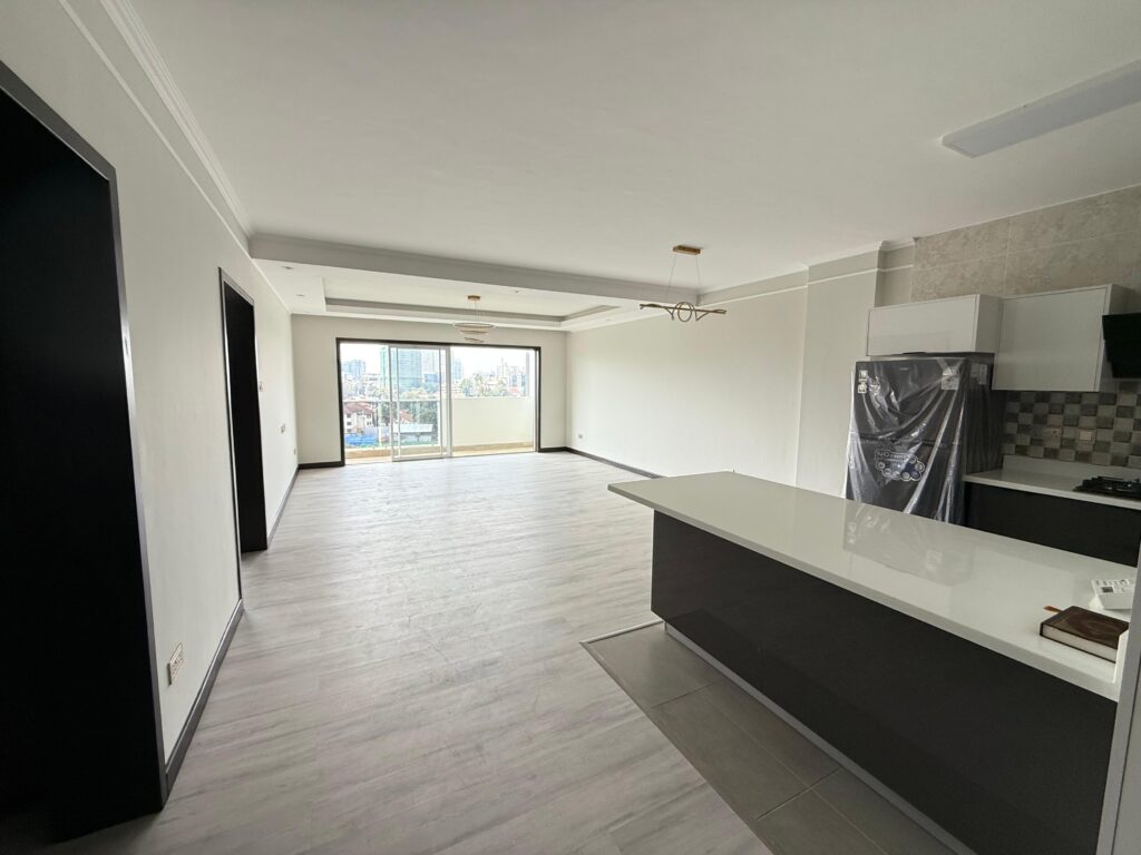 The lounge of the Pearl Rivers unfurnished 2 bedroom