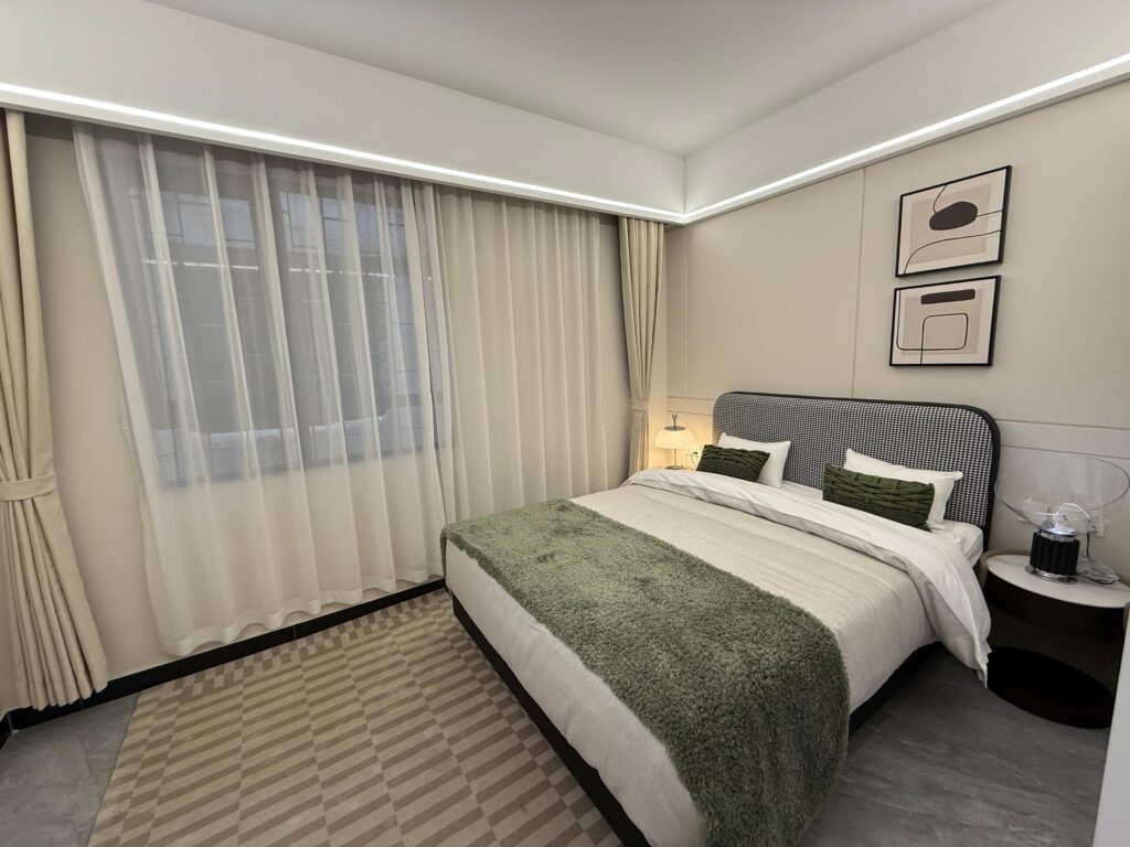 The second bedroom at the wo Bedroom Apartment on Wood Avenue