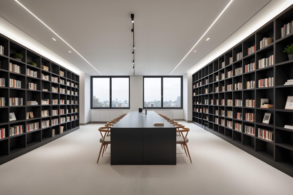 Luster Harbor library