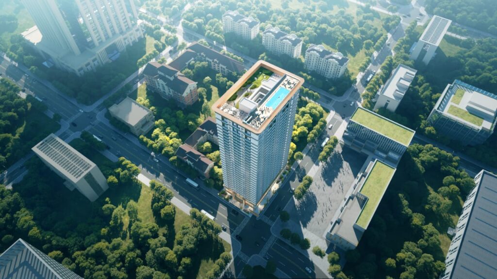 Golden Mansion Apartments Aerial View