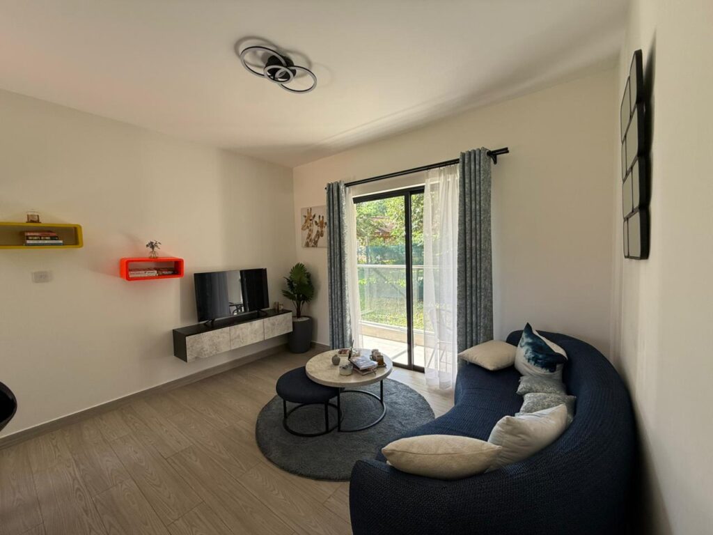 1 bedroom apartment near USIU Africa Living Area