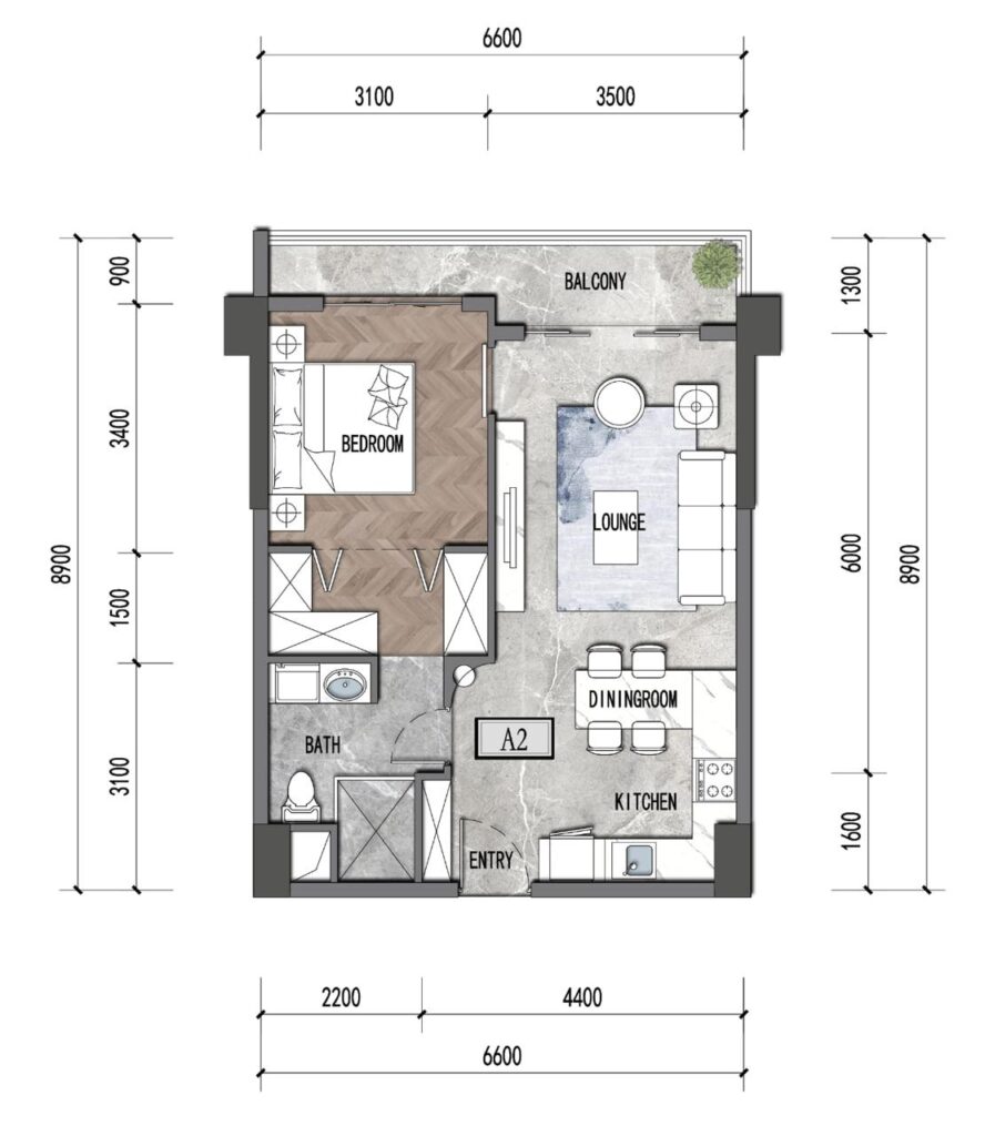 Mogotio Oasis Apartment Floor Plan