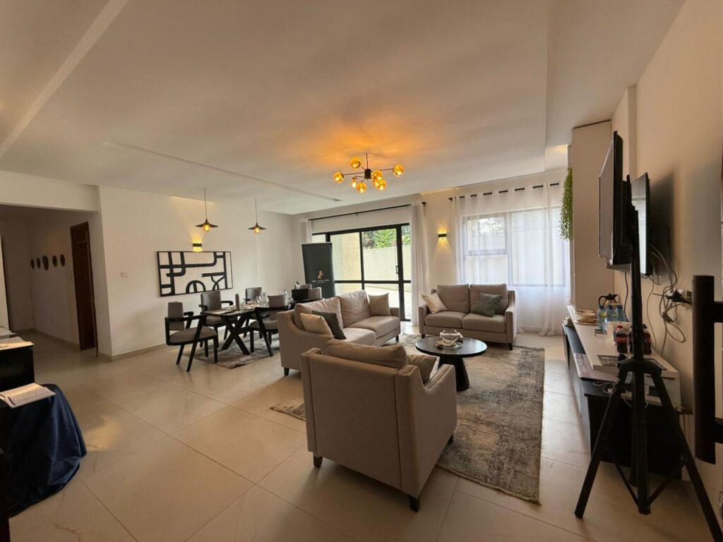 Apartment Lounge at 4 Bedroom All Ensuite Duplex at Emaar Residence.
