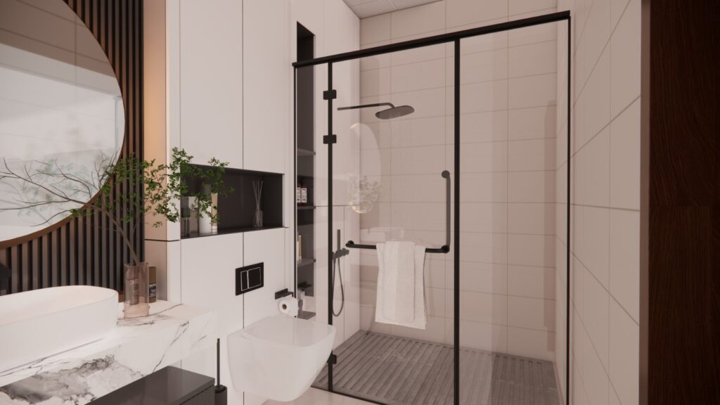 Zoa samima Cubicle Glass Shower