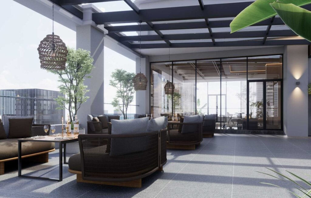 Aether Residences Westlands Rooftop Cafe