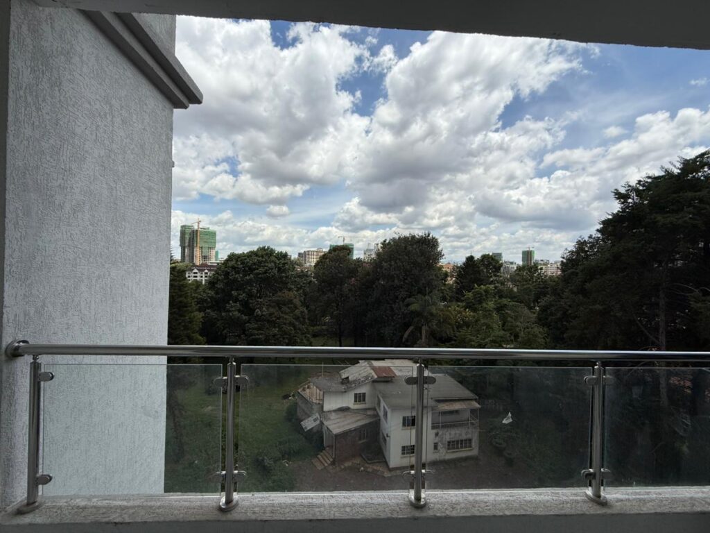 Balcony at Vacant 4 bedroom apartments near Oshwal Academy, Westlands